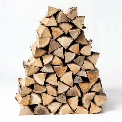 Stack of Firewood Logs