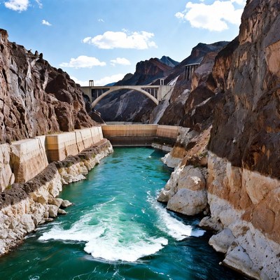 Hoover Dam in Black Canyon