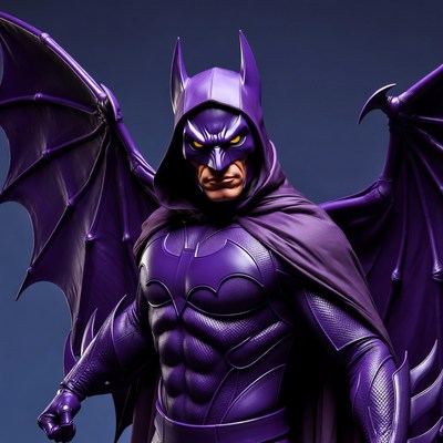 Purple Batman with Wings