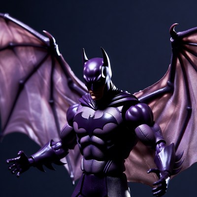 Batman with Purple Wings