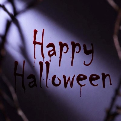 Bloody Happy Halloween Text