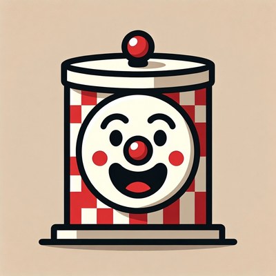 Smiling Clown Jack-in-the-Box