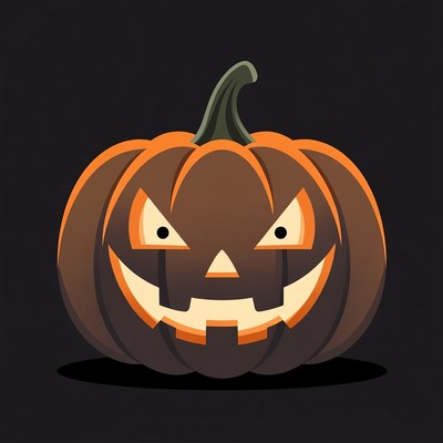 Jack-o'-lantern pumpkin illustration