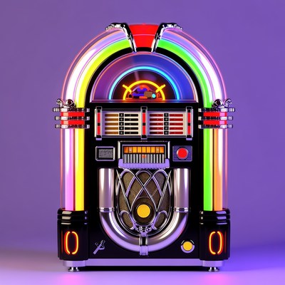 Neon Retro Jukebox