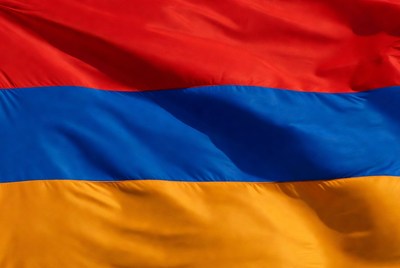 Armenian Flag Waving