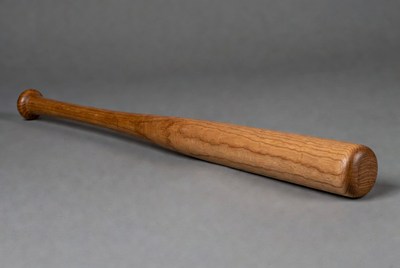 Wooden Baseball Bat Isolated