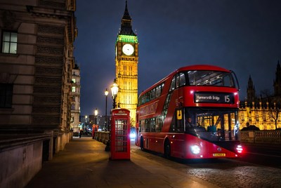 Big Ben with Red Bus and Phone Booth