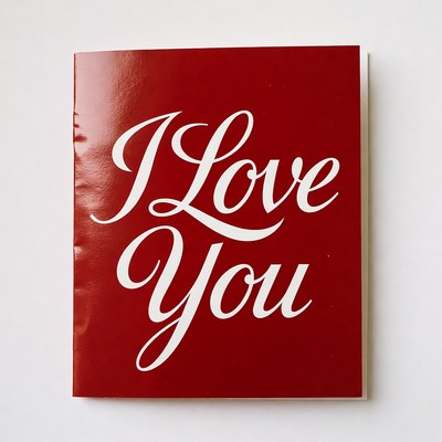 Red I Love You Card