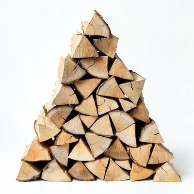 Stack of Firewood Logs