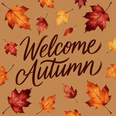 Welcome Autumn Falling Leaves