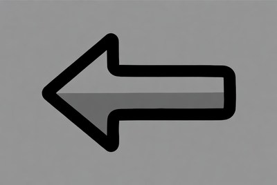 Black left arrow icon