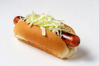 Hot dog with coleslaw