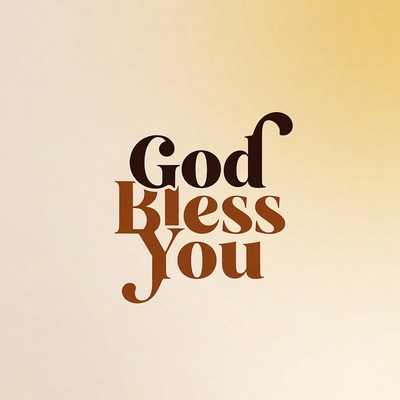 God Bless You text