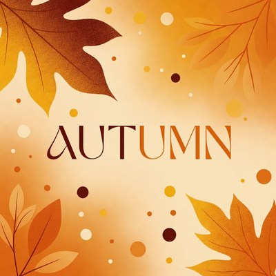 Autumn Leaves with Text
