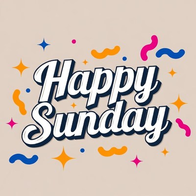Happy Sunday Clipart