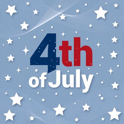 4th of July Stars Background