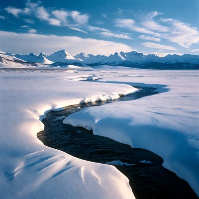 Snowy River in Mountain Valley