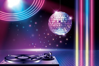 Disco Ball and Turntable