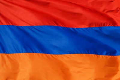 Armenian Flag Waving