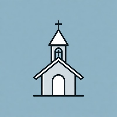 Line Art Church Icon