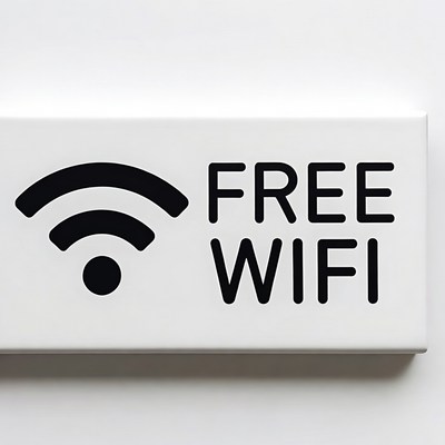Free WiFi Sign