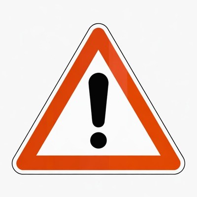 Red Warning Triangle Sign