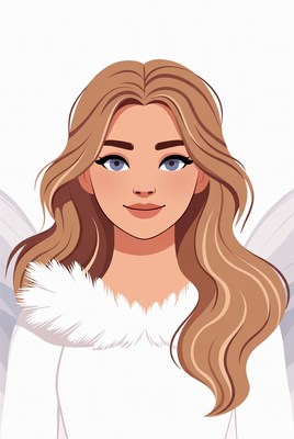 Blonde woman with fairy wings