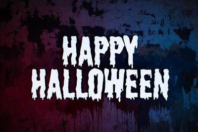 Happy Halloween Dripping Text