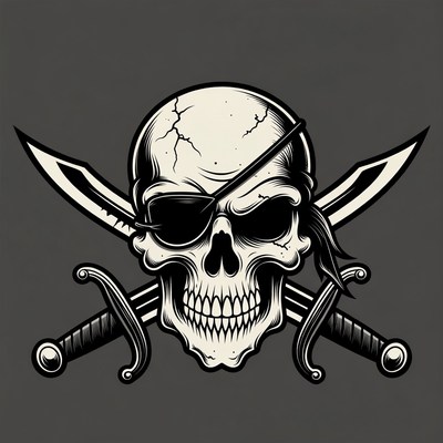 Pirate Skull with Crossed Swords