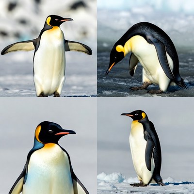 Emperor Penguins on Ice