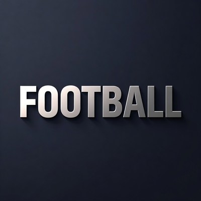 Shiny 3D Football Text