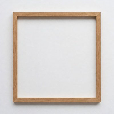 Oak Wood Picture Frame Empty