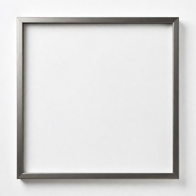 Empty Silver Picture Frame