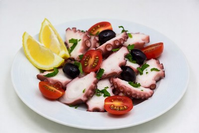 Octopus Salad with Olives and Lemons