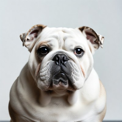 Close-up Bulldog Portrait
