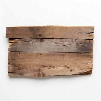 Rustic wooden planks isolated background