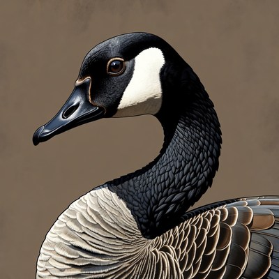 Canada Goose Head Profile