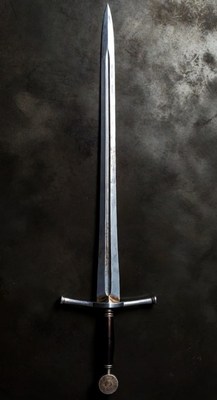 Medieval Longsword on Dark Background