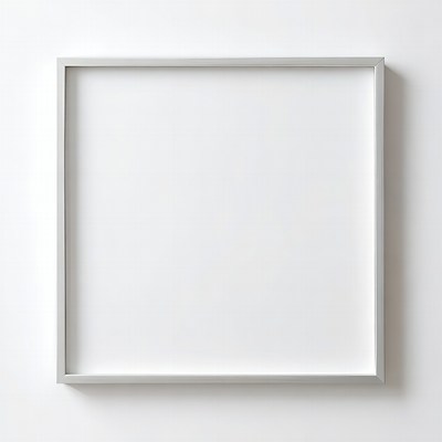 Empty Silver Picture Frame
