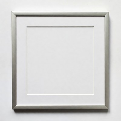 Empty Silver Picture Frame