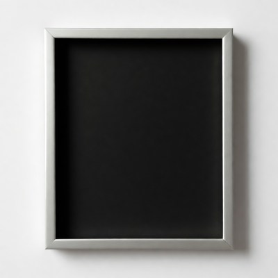 Empty Black Picture Frame