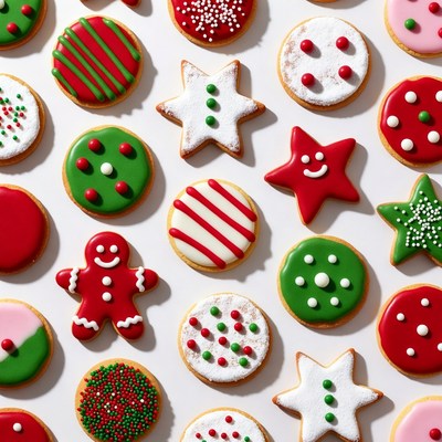 Christmas Gingerbread Cookies Assortment