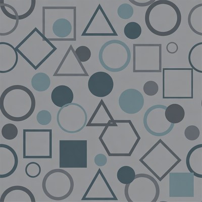 Gray Geometric Shapes Pattern
