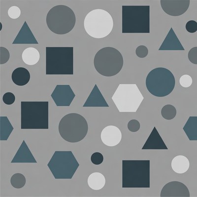 Gray Geometric Shapes Pattern