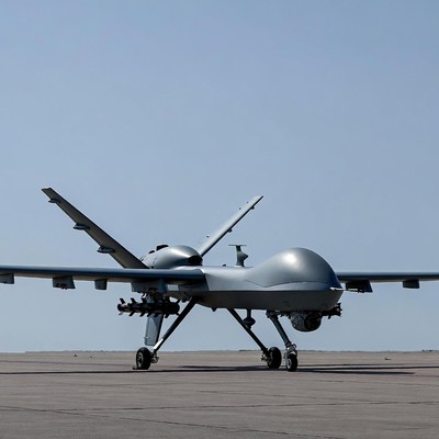 MQ-9 Reaper Drone on Tarmac
