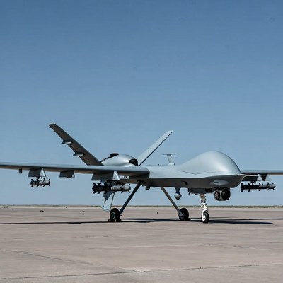 MQ-9 Reaper Drone on Tarmac
