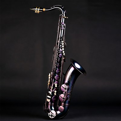 Black Purple Tenor Saxophone