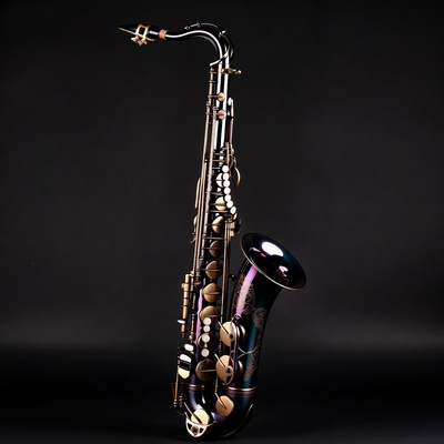 Black Purple Tenor Saxophone