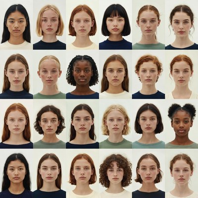 Diverse Women Headshots Grid