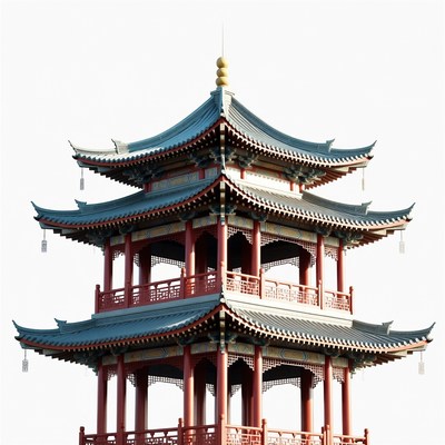 Traditional Chinese Pagoda Tower